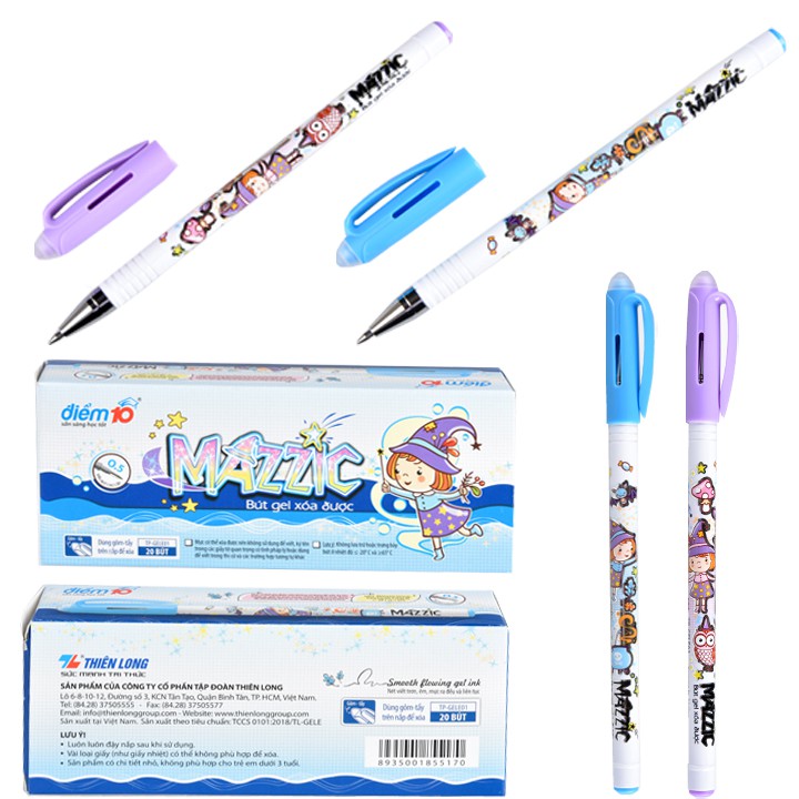 Viết Gel xóa được MAZZIC (20 cây/hộp)
